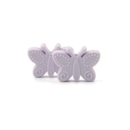 Bowknot 10pcs/lot Silicone Beads DIY Food Grade Silicone Teething Pacifier Cute Shaped Silicone teether Holder Accessories