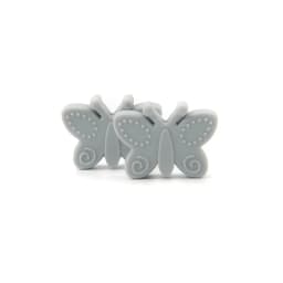 Bowknot 10pcs/lot Silicone Beads DIY Food Grade Silicone Teething Pacifier Cute Shaped Silicone teether Holder Accessories