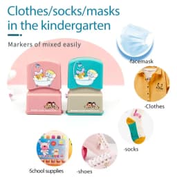 Children's Name Seal Custom Student's Name Stamp Kindergarten Clothes Waterproof Name Sticker Will Not be Washed Off Christmas