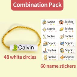 Children's Name Seal Custom Student's Name Stamp Kindergarten Clothes Waterproof Name Sticker Will Not be Washed Off Christmas