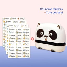 Children's Name Seal Custom Student's Name Stamp Kindergarten Clothes Waterproof Name Sticker Will Not be Washed Off Christmas