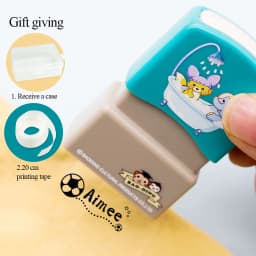 Children's Name Seal Custom Student's Name Stamp Kindergarten Clothes Waterproof Name Sticker Will Not be Washed Off Christmas
