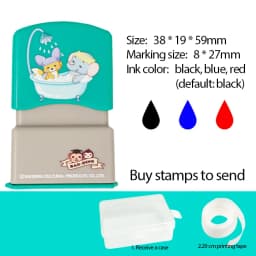 Children's Name Seal Custom Student's Name Stamp Kindergarten Clothes Waterproof Name Sticker Will Not be Washed Off Christmas