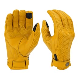 SFK Genuine Goat Leather Retro Motorcycle Gloves Full Finger Summer Breathable Knuckle Protection Riding Race Gears Accessories
