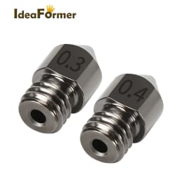 1/3Pcs MK8 Nozzle Hardened Steel M6 Corrosion-Resistant Extruder 0.4/0.6/0.8mm 3D Printer Nozzle For CR10 Ender 3 Sapphire Pro
