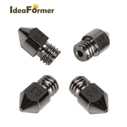1/3Pcs MK8 Nozzle Hardened Steel M6 Corrosion-Resistant Extruder 0.4/0.6/0.8mm 3D Printer Nozzle For CR10 Ender 3 Sapphire Pro