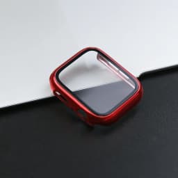 360 Full Cover for Apple Watch 45mm 41mm 44mm 40mm 42mm 38mm, Plating Case Glass Screen Protector for iwatch 9 8 7 6 5 4 3 2 SE