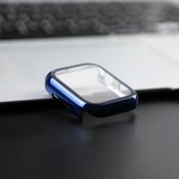 360 Full Cover for Apple Watch 45mm 41mm 44mm 40mm 42mm 38mm, Plating Case Glass Screen Protector for iwatch 9 8 7 6 5 4 3 2 SE