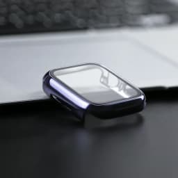 360 Full Cover for Apple Watch 45mm 41mm 44mm 40mm 42mm 38mm, Plating Case Glass Screen Protector for iwatch 9 8 7 6 5 4 3 2 SE