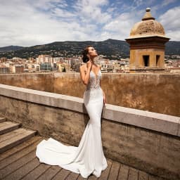 Satin Mermaid Wedding Dress Deep V Lace Open Back Chapel Train Bridal Gown Custom Plus Size Beach Wedding Vestido De Novia 2026