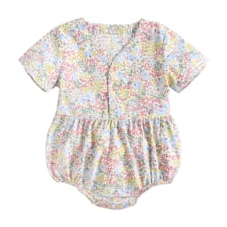 Sanlutoz Newborn Flowers Baby Girls Bodysuits Cotton Baby Bodysuit Short Sleeve Summer Infant Clothing Princess