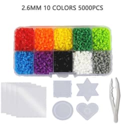 24/72 colors box set hama beads toy 2.6/5mm perler educational Kids 3D puzzles diy toys fuse beads pegboard sheets ironing paper