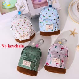 New Women Kids Canvas Coin Purse Floral Zipper Pouch Small Wallet Children Female Key Card Holder Mini Money Bag Gift
