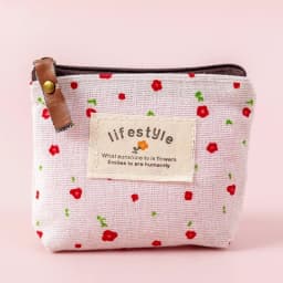 New Women Kids Canvas Coin Purse Floral Zipper Pouch Small Wallet Children Female Key Card Holder Mini Money Bag Gift