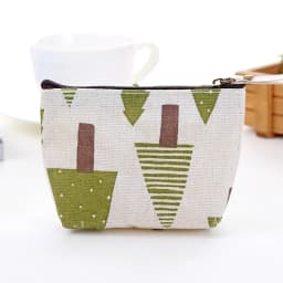 New Women Kids Canvas Coin Purse Floral Zipper Pouch Small Wallet Children Female Key Card Holder Mini Money Bag Gift
