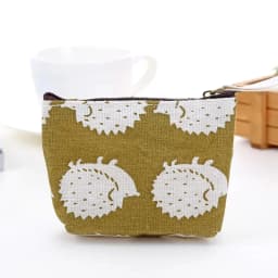 New Women Kids Canvas Coin Purse Floral Zipper Pouch Small Wallet Children Female Key Card Holder Mini Money Bag Gift