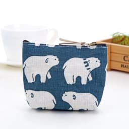 New Women Kids Canvas Coin Purse Floral Zipper Pouch Small Wallet Children Female Key Card Holder Mini Money Bag Gift