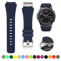 22mm Silicone Band for Samsung Galaxy Watch 3 45mm/Huawei Watch GT2 46mm/Gear S3 Watchband Bracelet Strap for Amazfit GTR 47mm