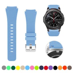 22mm Silicone Band for Samsung Galaxy Watch 3 45mm/Huawei Watch GT2 46mm/Gear S3 Watchband Bracelet Strap for Amazfit GTR 47mm