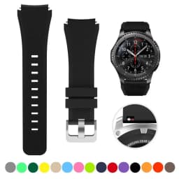 22mm Silicone Band for Samsung Galaxy Watch 3 45mm/Huawei Watch GT2 46mm/Gear S3 Watchband Bracelet Strap for Amazfit GTR 47mm
