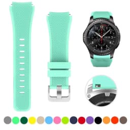22mm Silicone Band for Samsung Galaxy Watch 3 45mm/Huawei Watch GT2 46mm/Gear S3 Watchband Bracelet Strap for Amazfit GTR 47mm