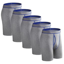 5Pcs Set Long Boxer Men Underwear Shorts Camouflage Print Men's Panties BONITOS Mens Underpants Fly Front Opening Boxer Briefs
