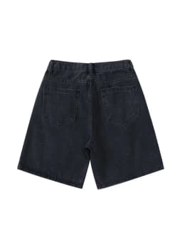 2025 Summer Women's High Waist Denim Shorts Casual Loose Ladies Plus Size Streetwear Fashion Button Wide Leg Short Jeans Female