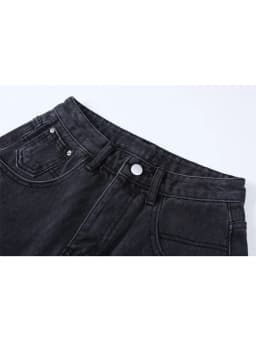 2025 Summer Women's High Waist Denim Shorts Casual Loose Ladies Plus Size Streetwear Fashion Button Wide Leg Short Jeans Female