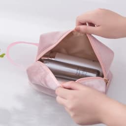 Women Cosmetic Bag Soft Velvet Make Up Storage Bag Pads Toiletry Package Travel Makeup Bag Organizer Pouch Beauty Case Wash Bag