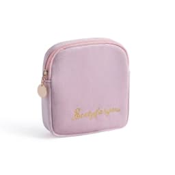 Women Cosmetic Bag Soft Velvet Make Up Storage Bag Pads Toiletry Package Travel Makeup Bag Organizer Pouch Beauty Case Wash Bag