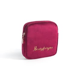 Women Cosmetic Bag Soft Velvet Make Up Storage Bag Pads Toiletry Package Travel Makeup Bag Organizer Pouch Beauty Case Wash Bag