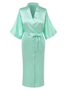 Plus Size S-XXXL Rayon Bathrobe Womens Kimono Satin Long Robe Sexy Lingerie Classic Nightgown Sleepwear with Belt