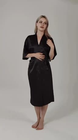 Plus Size S-XXXL Rayon Bathrobe Womens Kimono Satin Long Robe Sexy Lingerie Classic Nightgown Sleepwear with Belt