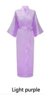 Plus Size S-XXXL Rayon Bathrobe Womens Kimono Satin Long Robe Sexy Lingerie Classic Nightgown Sleepwear with Belt
