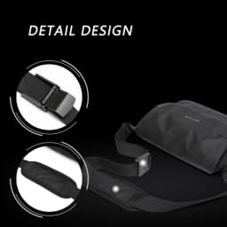 MOYYI Urban Business Flip Laptop Messenger Bag for Men Waterproof Traveling Sling Crossbody Bag Thin Shoulder School Book Bag