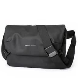 MOYYI Urban Business Flip Laptop Messenger Bag for Men Waterproof Traveling Sling Crossbody Bag Thin Shoulder School Book Bag