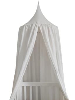 100% Cotton Crib Kids Room Deco Baldachin with Frill Bed Curtain Canopy for Nursery