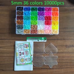 72/48 Colors Box Set Hama Beads Toy 2.6/5mm Perler Educational Kids 3D Puzzles DIY Toys Fuse Beads Pegboard Sheets Ironing Paper
