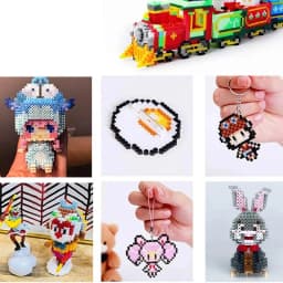 72/48 Colors Box Set Hama Beads Toy 2.6/5mm Perler Educational Kids 3D Puzzles DIY Toys Fuse Beads Pegboard Sheets Ironing Paper