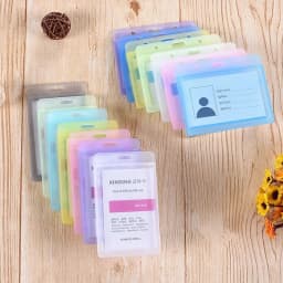 1pcs Waterproof Transparent Card Holder Plastic Card Id Badge Holders Case To Protect Credit Cards Card Protector Cardholder