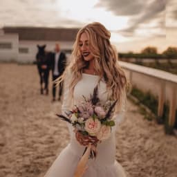Country Two Pieces Wedding Dresses Mermaid Simple Tulle Long Sleeve O-Neck Bridal Gown Vintage Beach Bride Dresses Customized