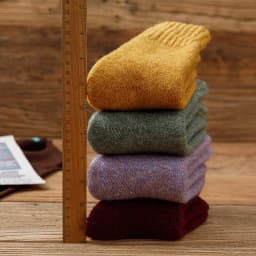 Winter Women's Thick Warm Merino Wool Socks Harajuku Retro Cold Resistant Fashion Casual Solid Color Cashmere Socks 5 Pair