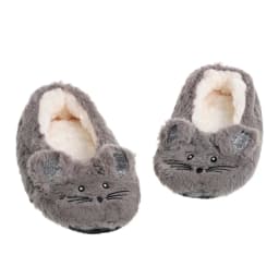Home Fuzzy Slipper Women Winter Fur Warm Plush Non Slip Grip Indoor Fluffy Lazy Female Mouse Ears Floor Shoe Sneaker Living Room