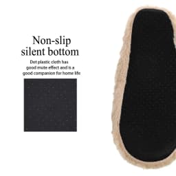 Home Fuzzy Slipper Women Winter Fur Warm Plush Non Slip Grip Indoor Fluffy Lazy Female Mouse Ears Floor Shoe Sneaker Living Room