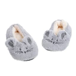 Home Fuzzy Slipper Women Winter Fur Warm Plush Non Slip Grip Indoor Fluffy Lazy Female Mouse Ears Floor Shoe Sneaker Living Room