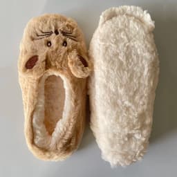 Home Fuzzy Slipper Women Winter Fur Warm Plush Non Slip Grip Indoor Fluffy Lazy Female Mouse Ears Floor Shoe Sneaker Living Room