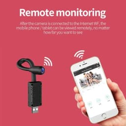 Mini 4K USB WiFi Surveillance Camera Flexible Lens Cable Motion Detection Video Recorder Portable Security Monitoring Camcorder