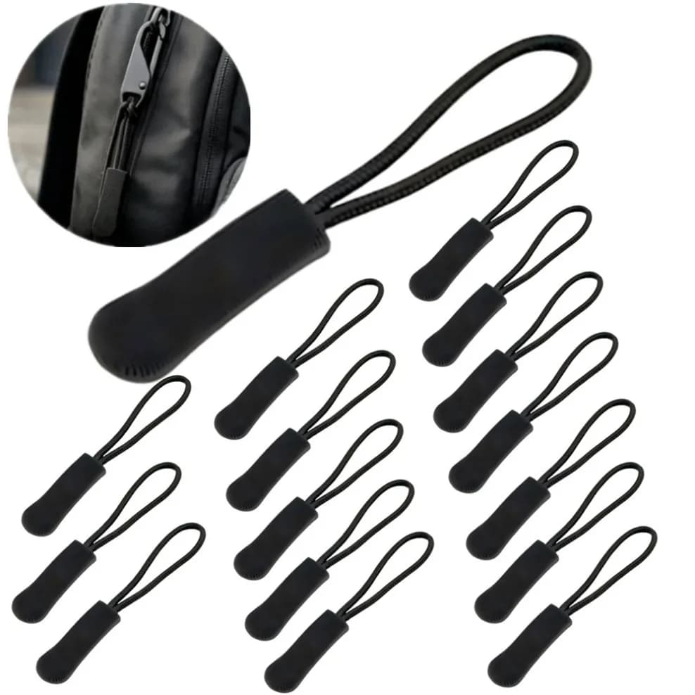 10-100 Pcs Zipper Tail Rope Clothing Plastic Zipper Head Zipper Rope Bag PVC Tail Strip Handbags Extension accessories