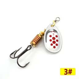 FTK Spinner Bait 4g/5g/7g/10g/14g Hard Spoon Bass Lures Metal Fishing Lures With Treble Hooks Fishing Tackle For Pike Fishing