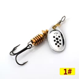 FTK Spinner Bait 4g/5g/7g/10g/14g Hard Spoon Bass Lures Metal Fishing Lures With Treble Hooks Fishing Tackle For Pike Fishing